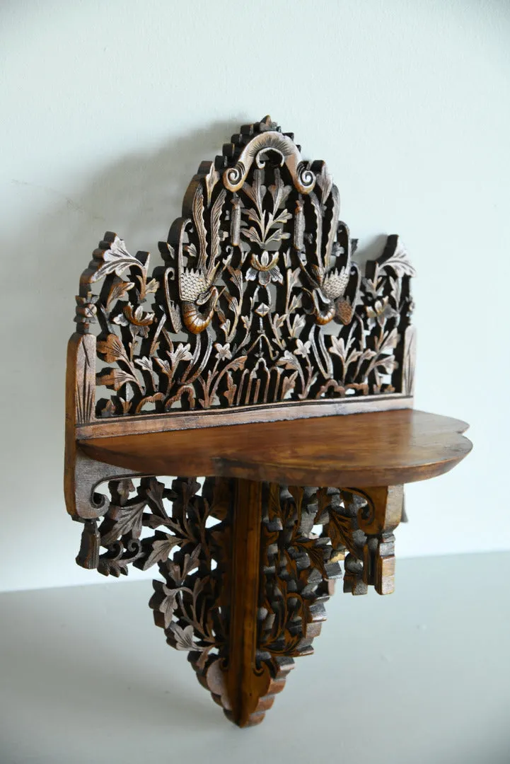 Anglo Indian Carved Wall Bracket