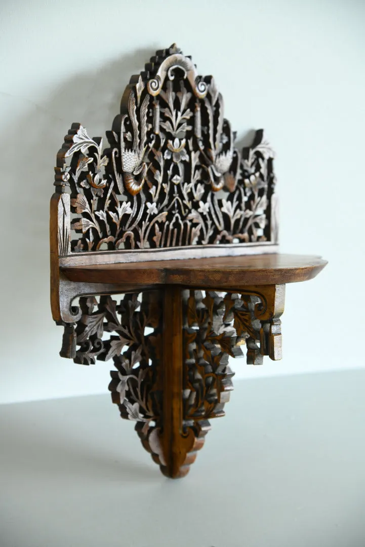Anglo Indian Carved Wall Bracket