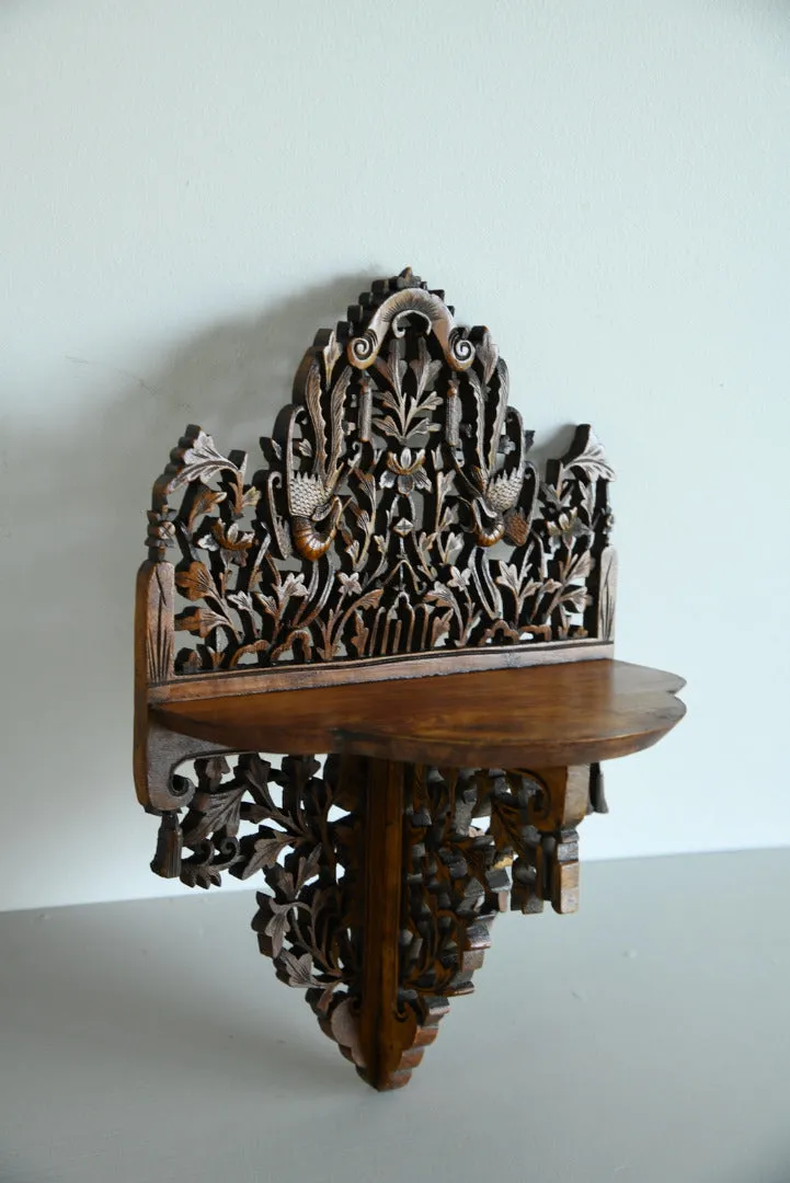 Anglo Indian Carved Wall Bracket