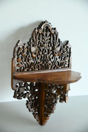 Anglo Indian Carved Wall Bracket