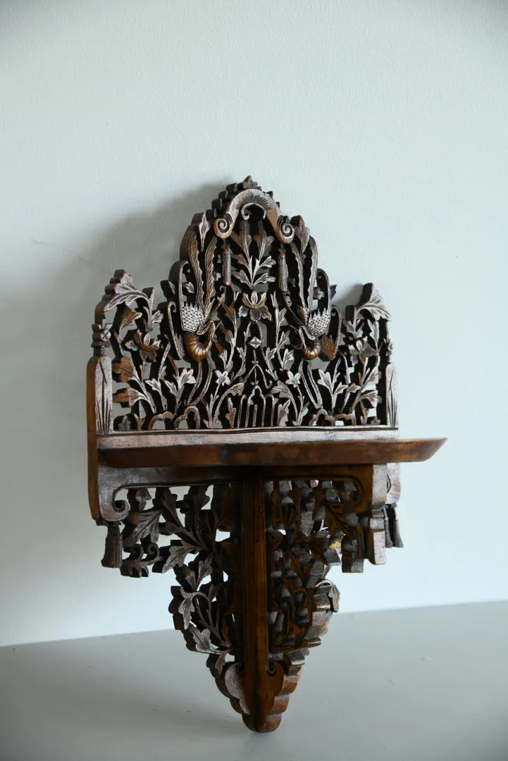 Anglo Indian Carved Wall Bracket