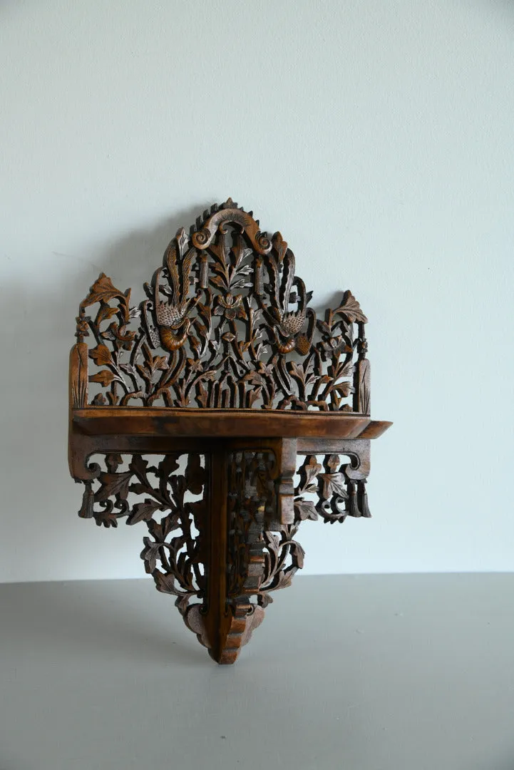 Anglo Indian Carved Wall Bracket