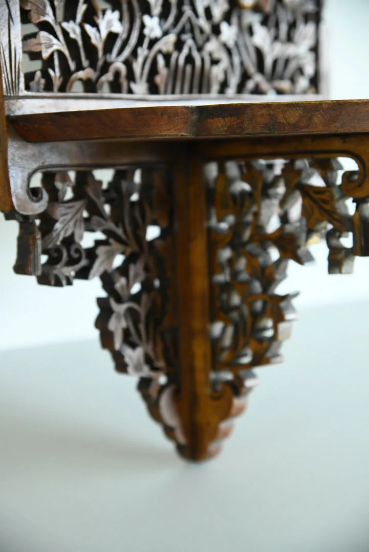 Anglo Indian Carved Wall Bracket