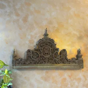 Antique Shubham Carved Panel