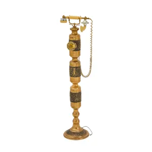 Antique Standing Gold Rococo Rotary Phone