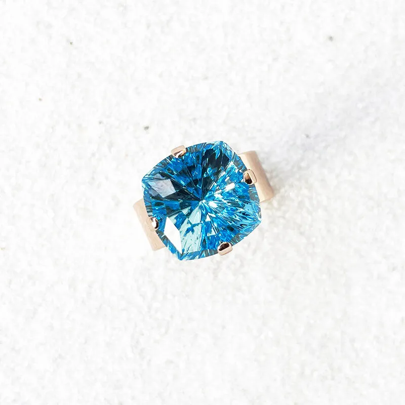 Aqua Swarovski Ring