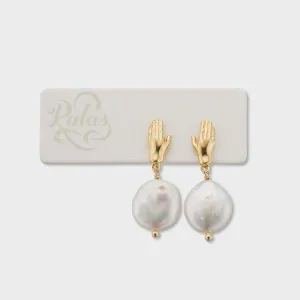 Aristotle Hand and Pearl Earrings
