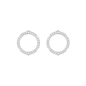 Aura - White Gold Diamond Earrings Small Model