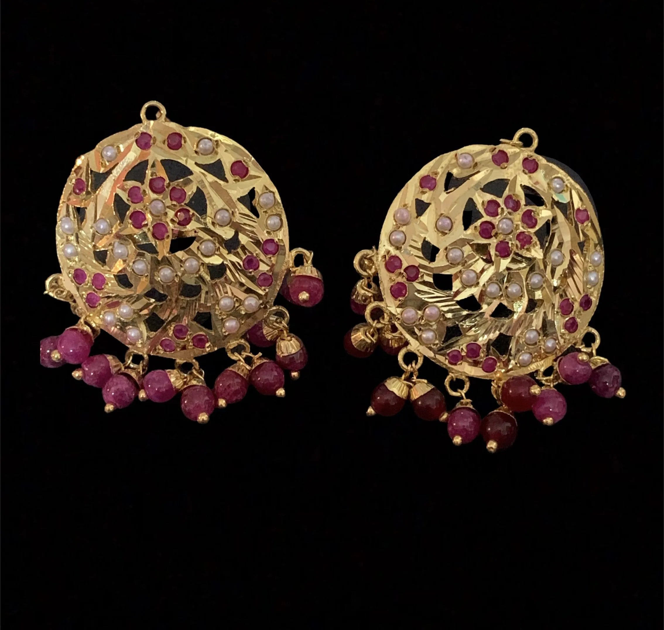 Ava necklace set in rubies (SHIPS IN 4 WEEKS )