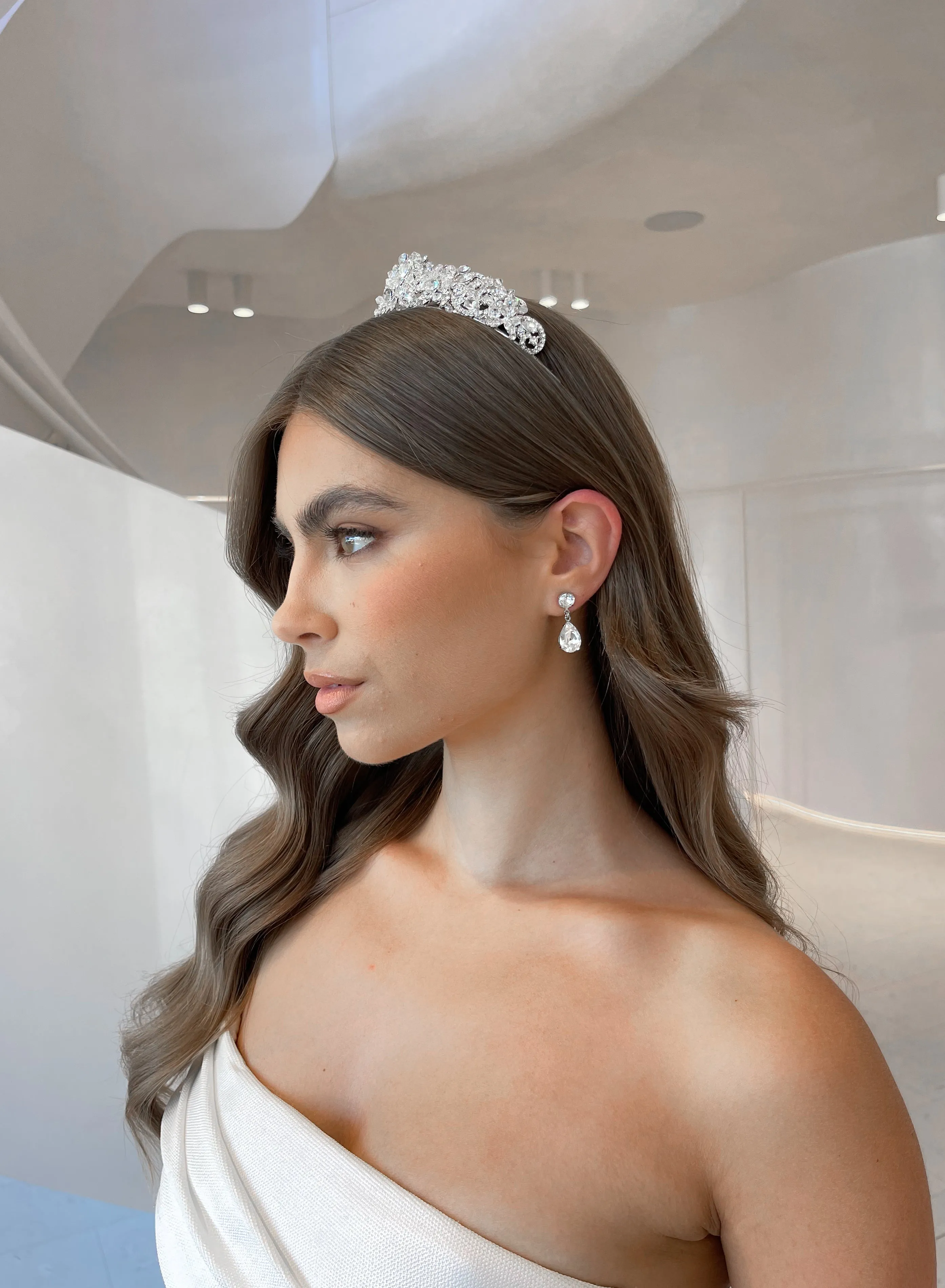 Baby Pear - Small Swarovski Bridal Drop Earrings