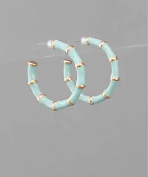 Bailey Bamboo Hoop Earrings