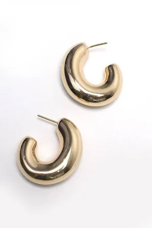 Balloon Puffy Hoop Earrings