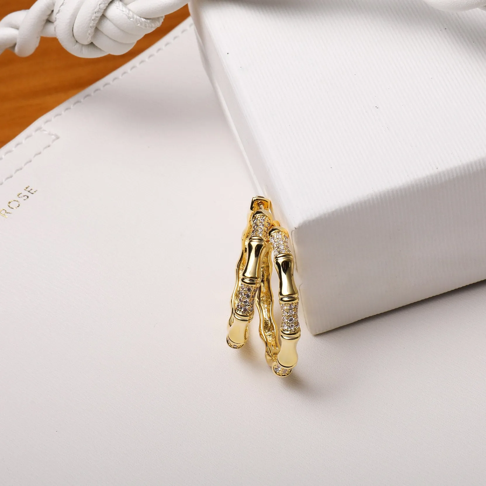 Bamboo Hoop Earrings
