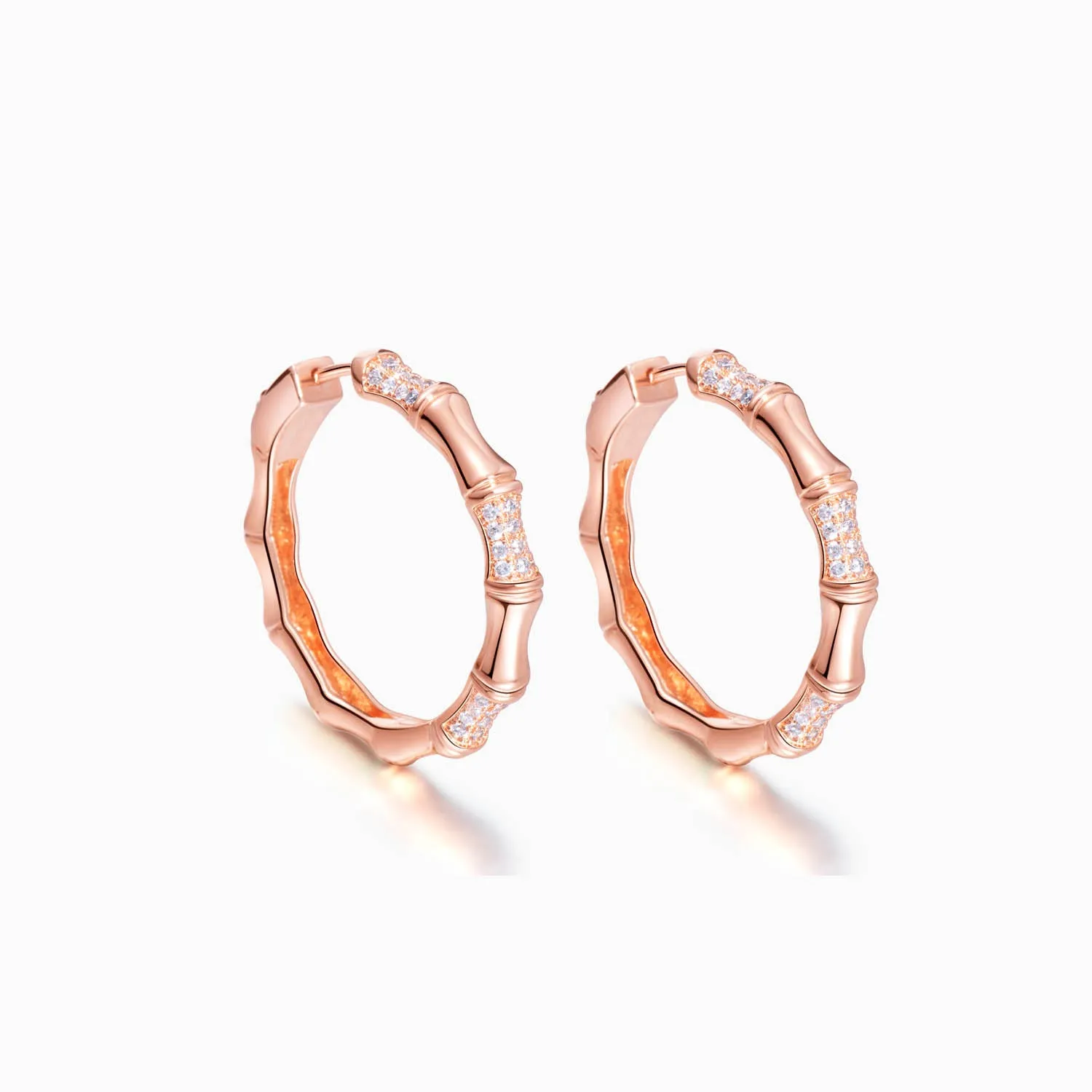 Bamboo Hoop Earrings