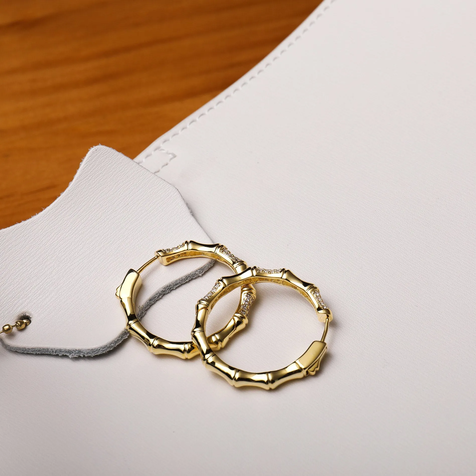 Bamboo Hoop Earrings