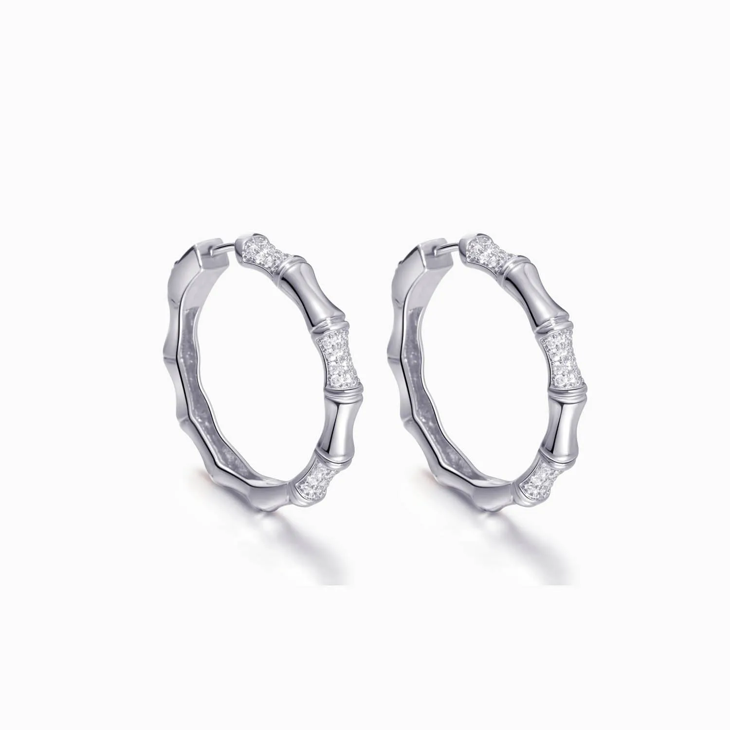 Bamboo Hoop Earrings