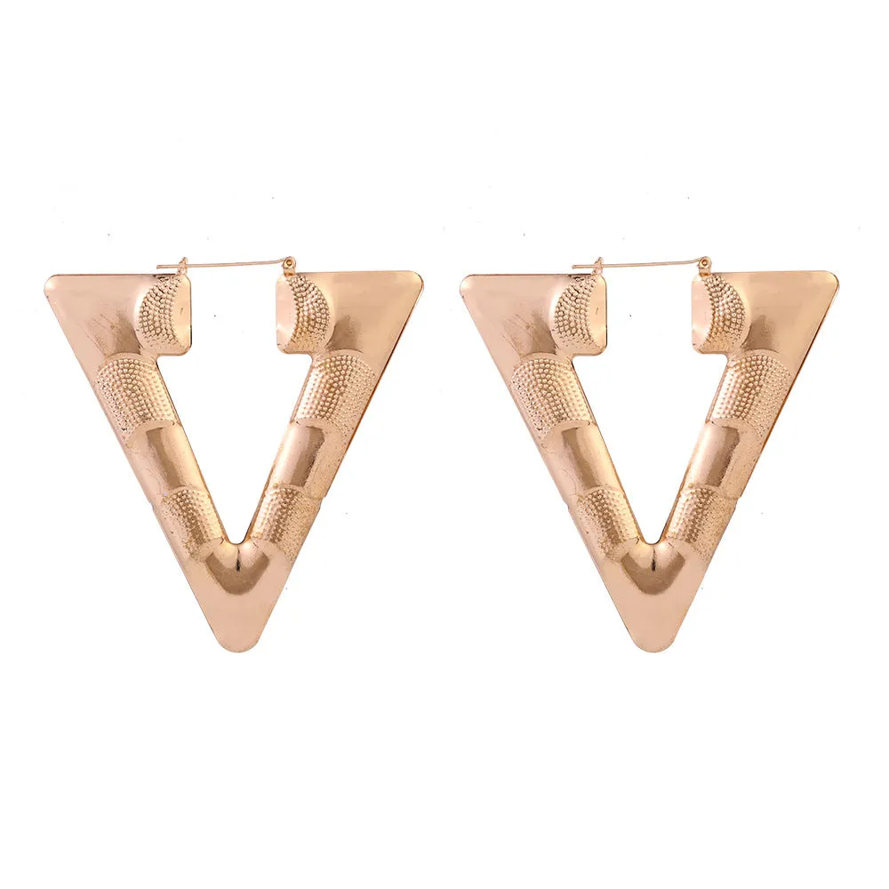 Bamboo Knot Statement Earrings - Vienna Verve Collection
