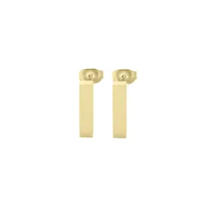 *Bar Earrings, Gold