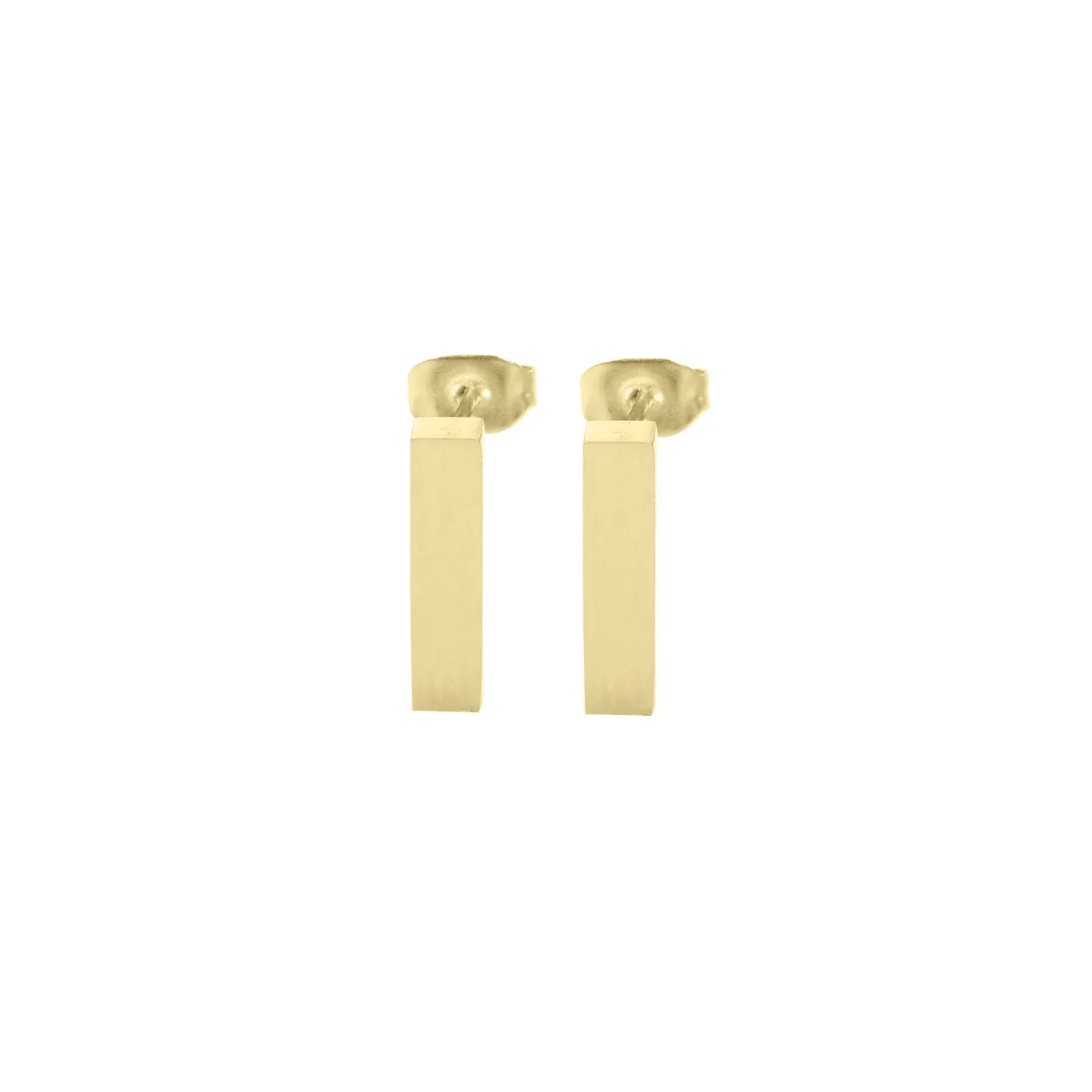 *Bar Earrings, Gold