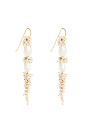 BAROQUE PEARL LONG DROP EARRINGS