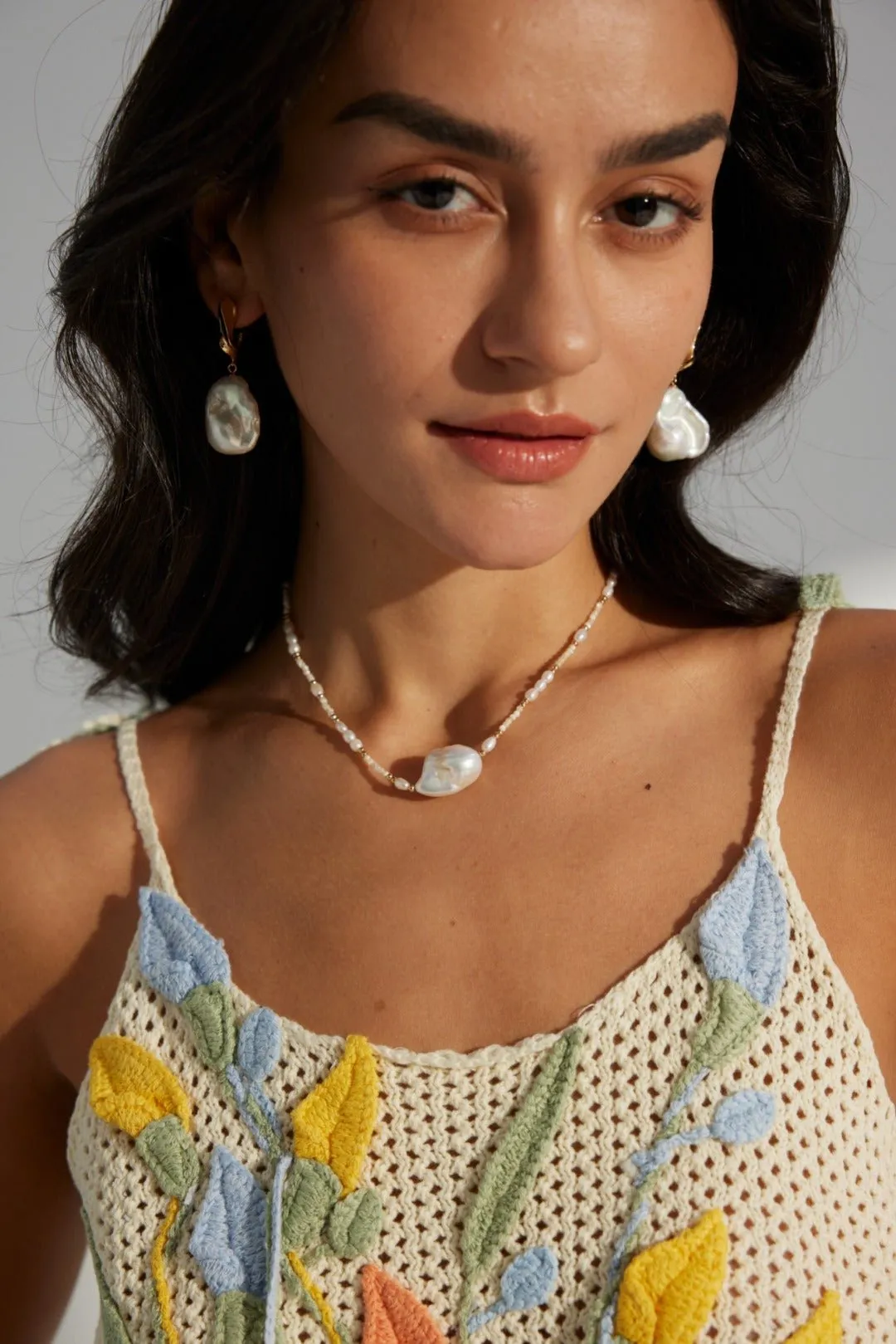 Baroque Pearl Sterling Silver Earrings