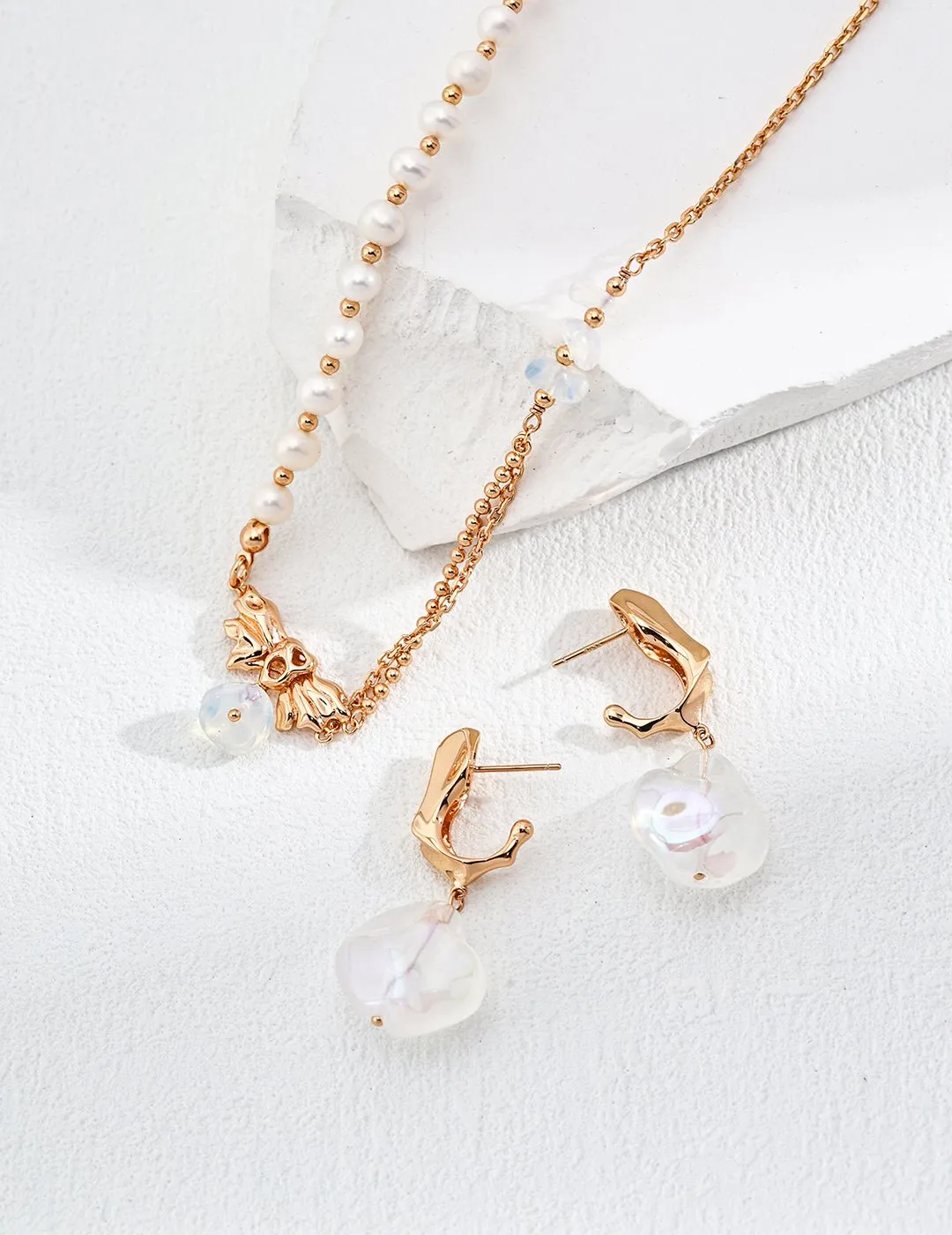 Baroque Pearl Sterling Silver Earrings
