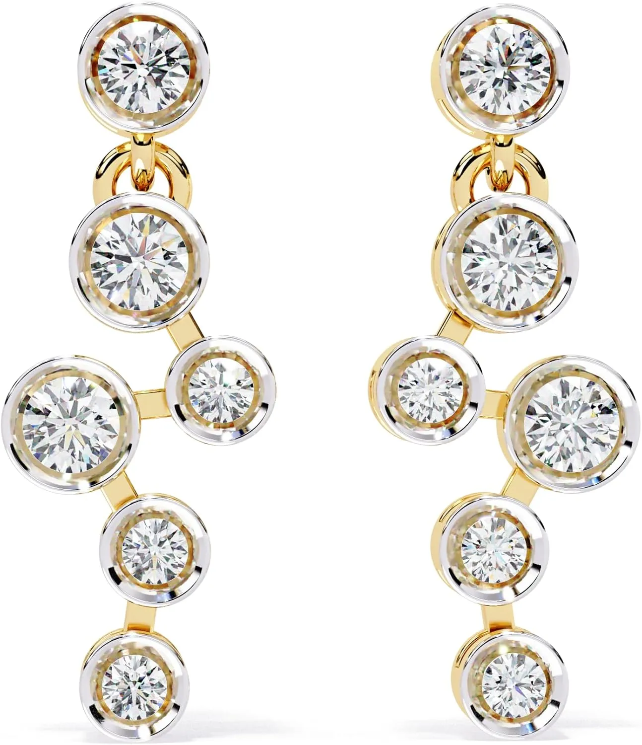 Beautiful Studs For Girls In 18k With Lab Grown Diamond
