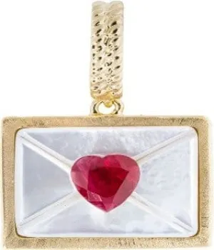 BeMine 2.0

3.91 grams of 18K Gold- Hand Carved Mother of Pearl-

Heart shaped Ruby

 ASC5451