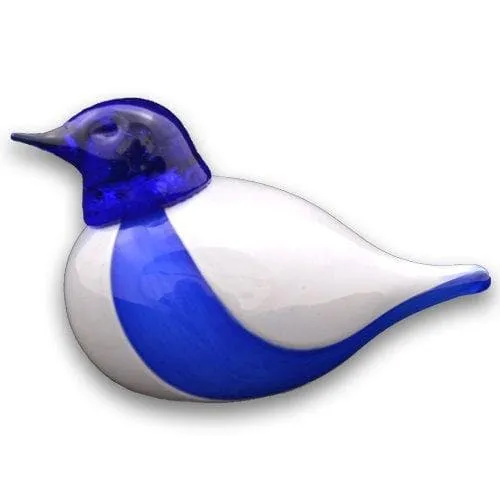 Bianco Blu Finnish Glass Bird, Finland Bird