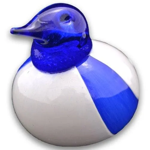 Bianco Blu Finnish Glass Bird, Finland Bird