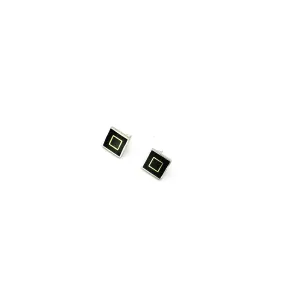 Black And White Square Studs