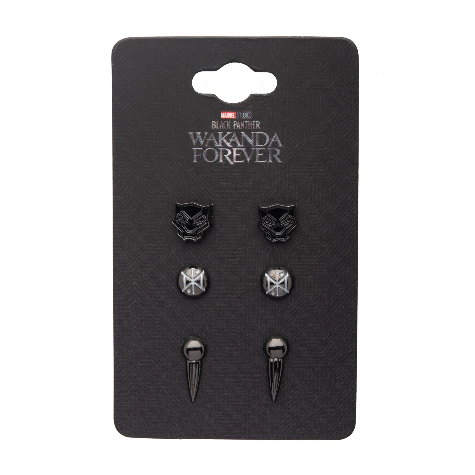 Black Panther: Wakanda Forever Black Plated Symbol Stud Pack
