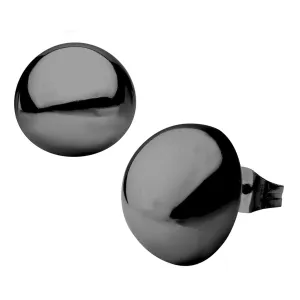 Black Stainless Steel Large Round Dome Studs