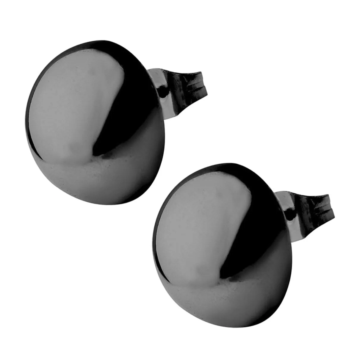 Black Stainless Steel Large Round Dome Studs