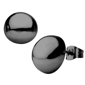 Black Stainless Steel Medium Round Dome Studs