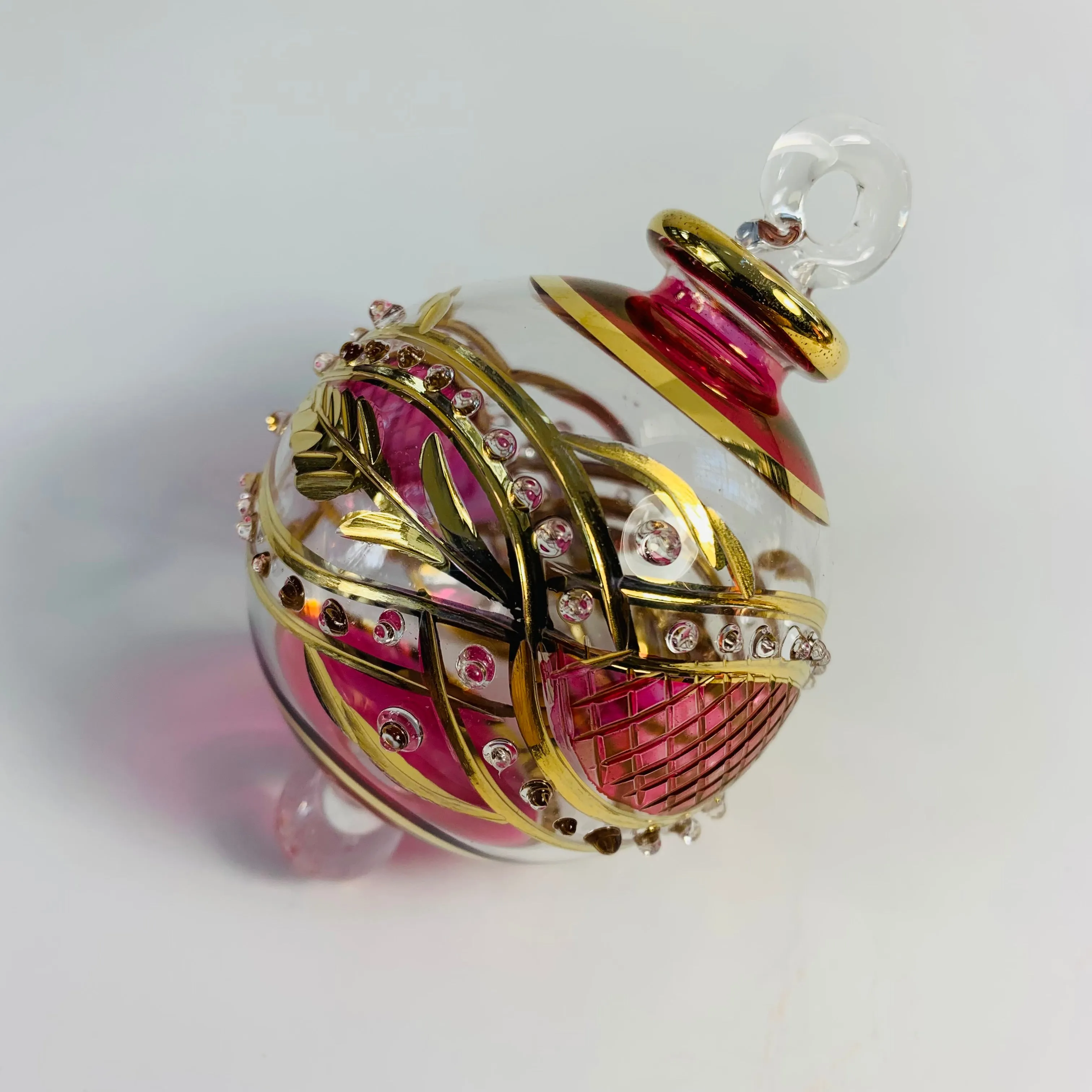 Blown Glass Small Ornament - Garland