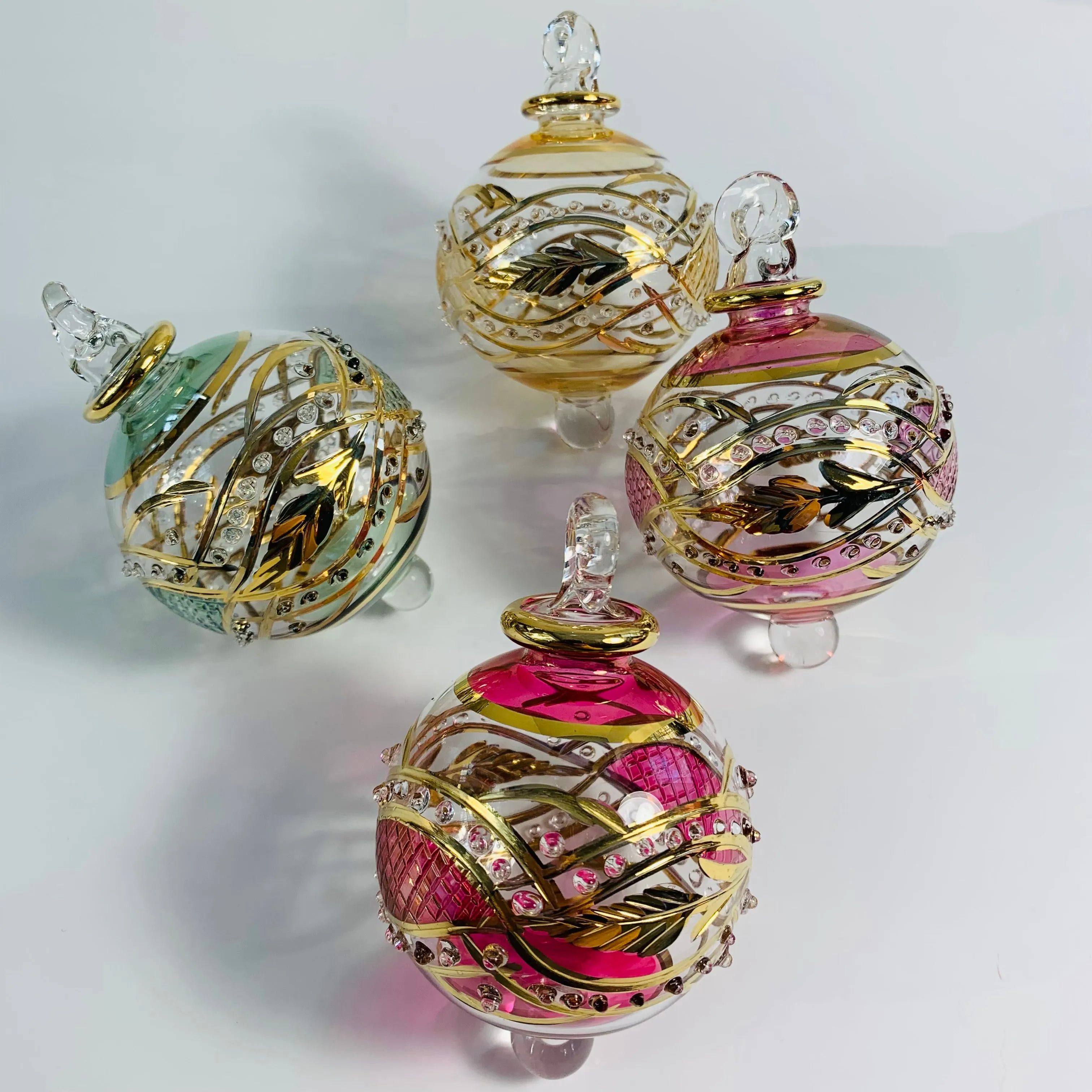Blown Glass Small Ornament - Garland