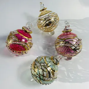Blown Glass Small Ornament - Garland