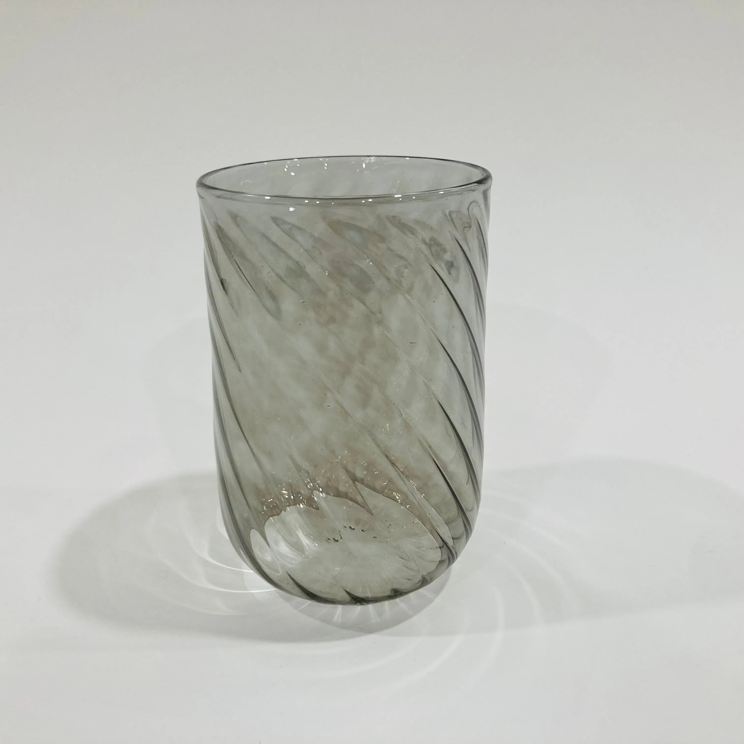 Blown Glass Stemless Glass - Iridescent