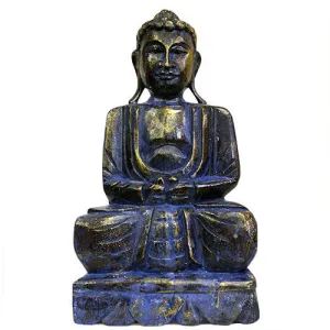 Blue Golden Buddha Statue - 40 cm