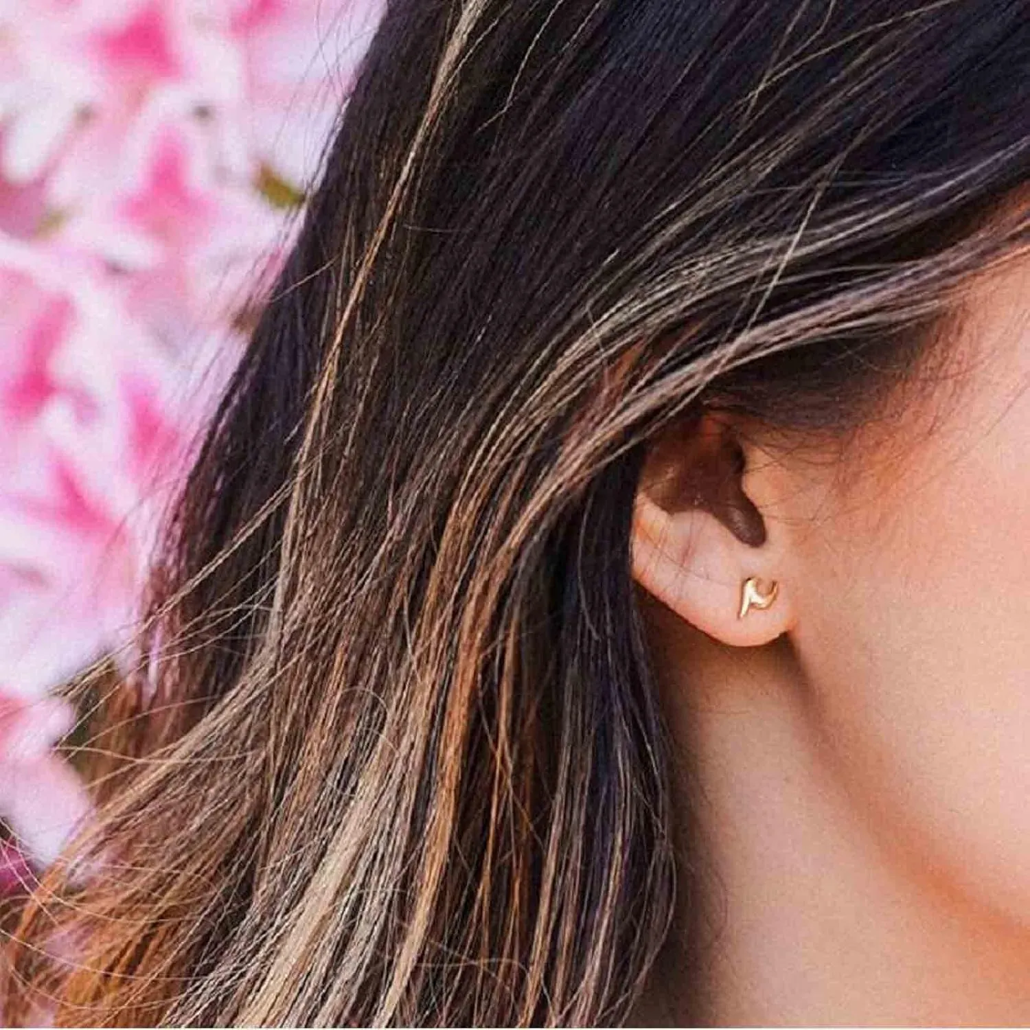 Bohemia Tiny Wave Earrings Gold Ocean Wave Studs Earrings Summer Beach Sea Earrings Minimalist Earrings Jewelry for Women