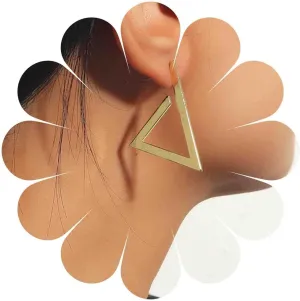 Boho Triangle Dangle Drop Earrings Hollow Triangle Earrings Minimalist Gold Triangle Stud Earrings Triangle Geometric Earrings Jewelry for Women