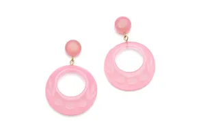 Bon Bon Fakelite Drop Hoop Earrings