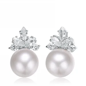 Brigitte Pearl Marquise Earrings