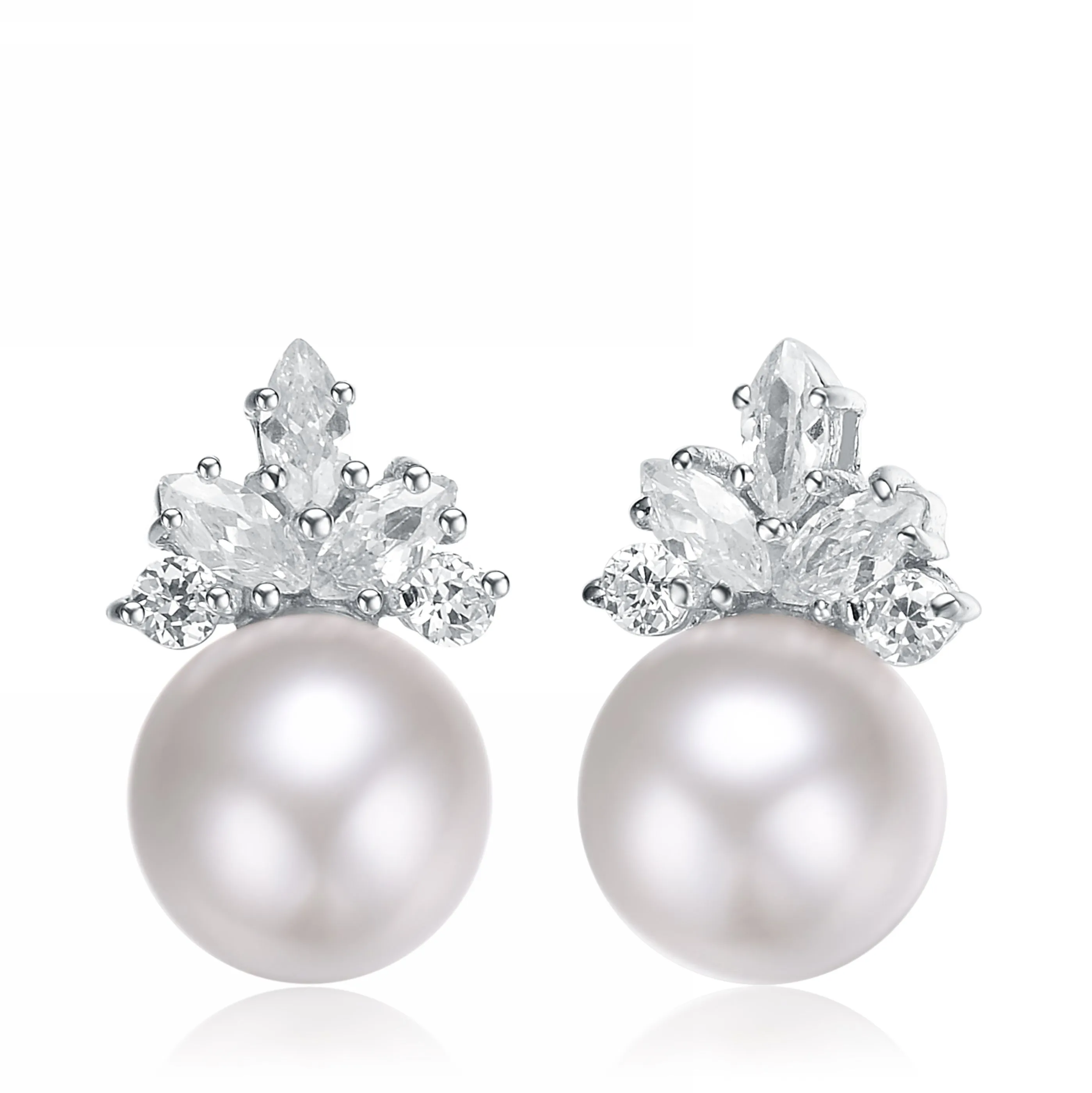 Brigitte Pearl Marquise Earrings