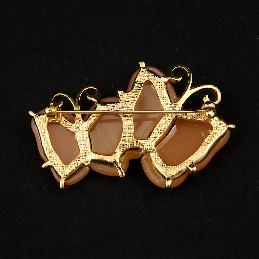 Butterfly Brooch & Earring Set