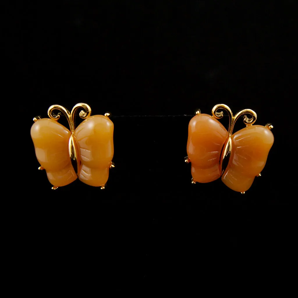 Butterfly Brooch & Earring Set
