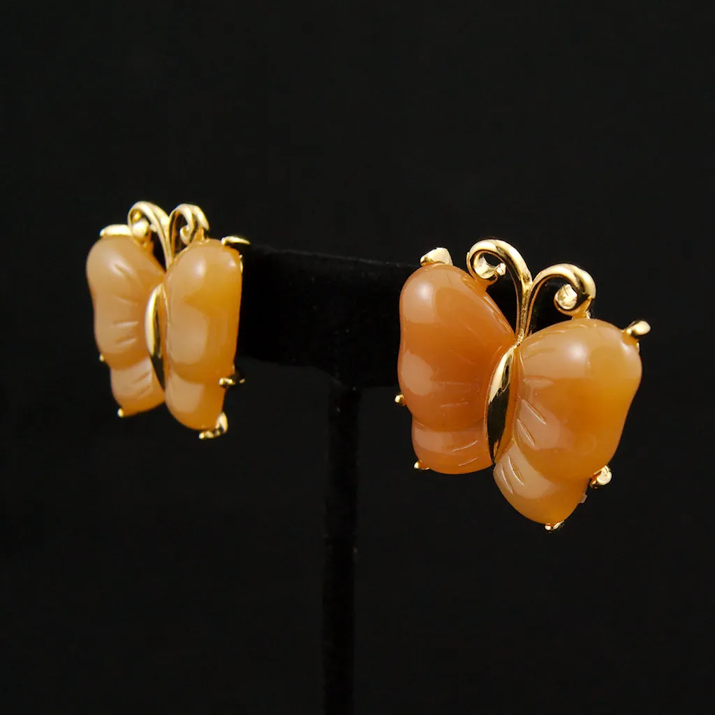 Butterfly Brooch & Earring Set