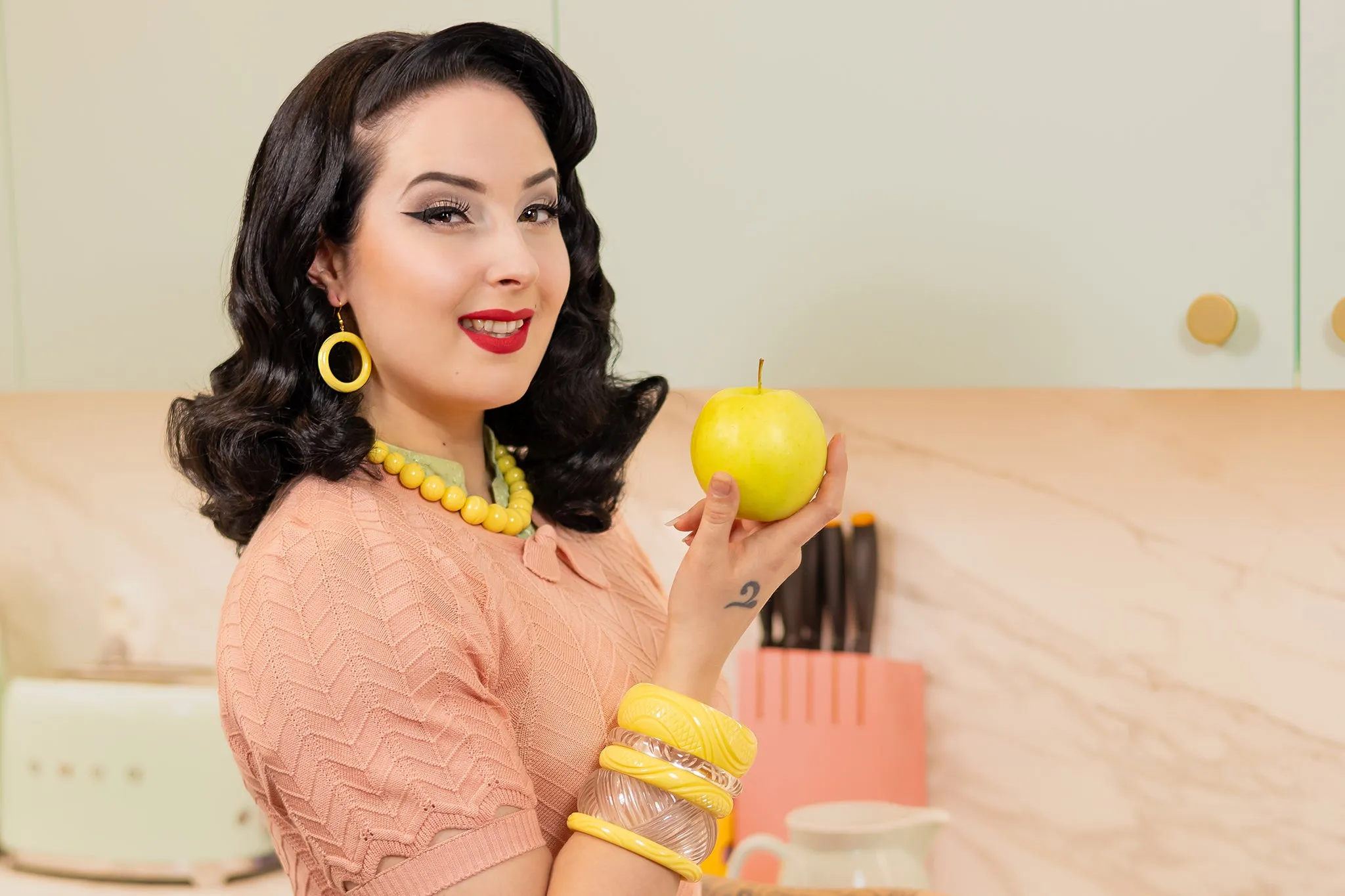 Buttery Heavy Carve Drop Hoop Earrings