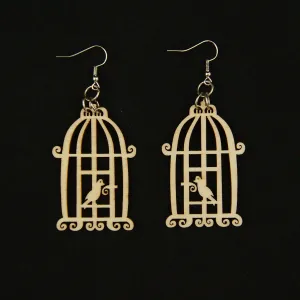 Bye Bye Birdie Cage Earrings